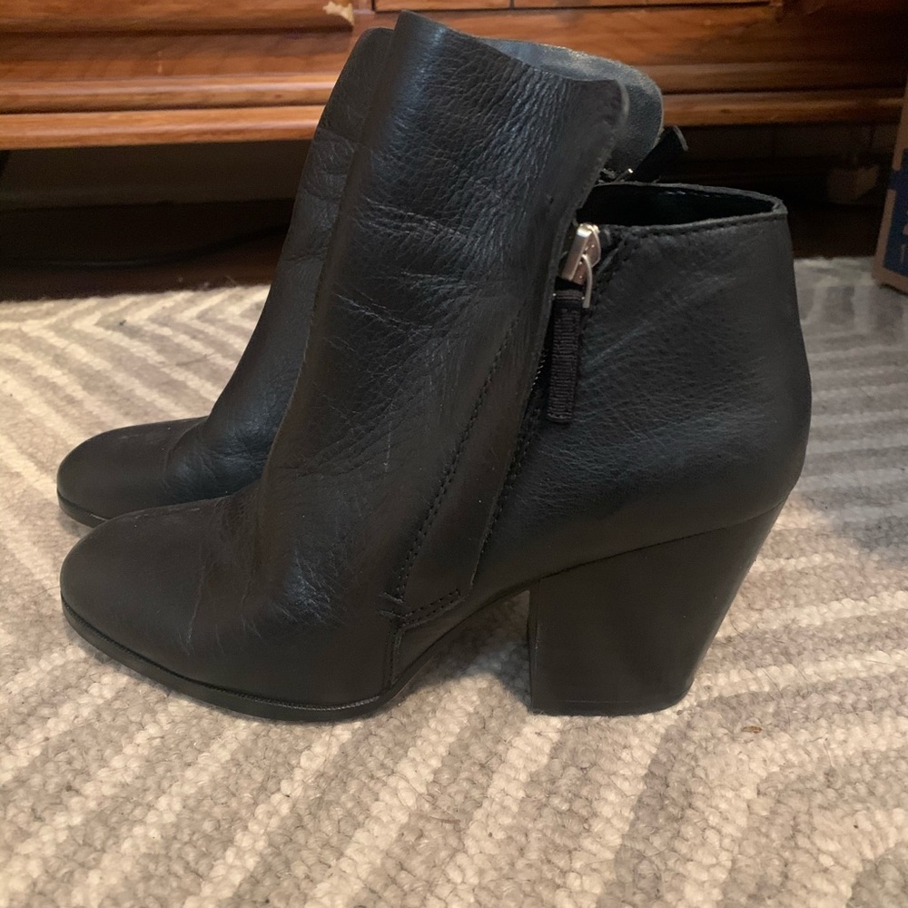1. State Black Leather Booties